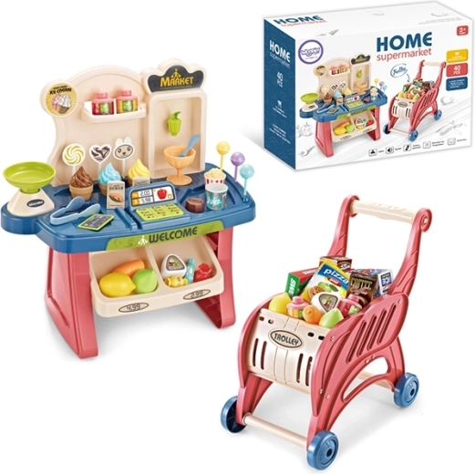 Supermercato Woopie con Carrello e Accessori