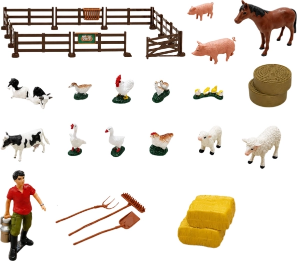 44 pezzi per animali, recinzioni e accessori