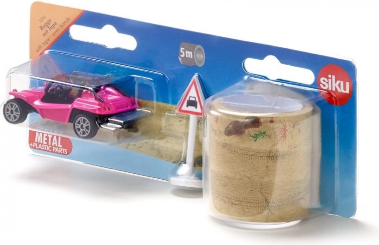 Siku buggy con nastro – modello da spiaggia rosa per il gioco creativo