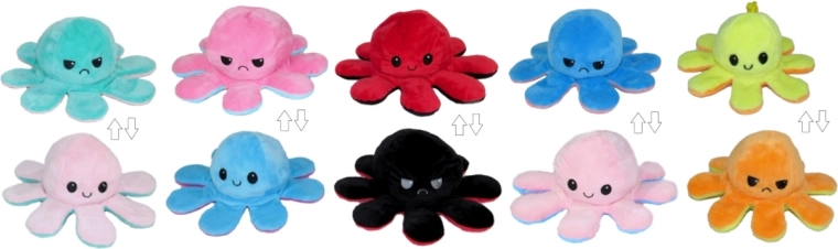 Polpo giocattolo di peluche