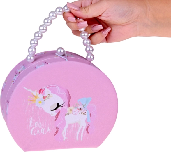 Portagioie portatile con manico perlato