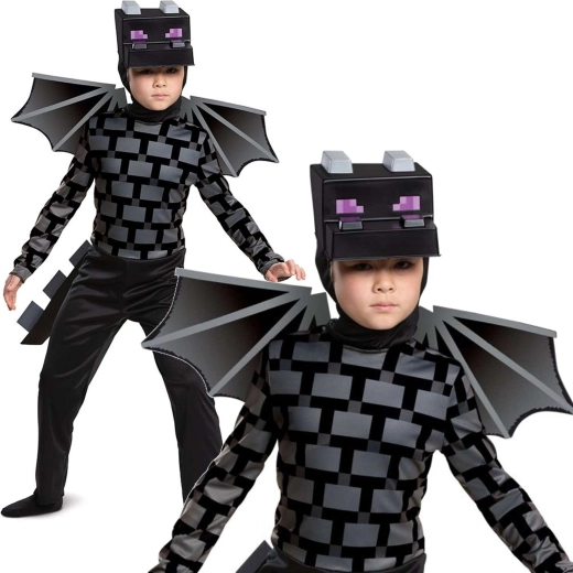 Costume per bambini Minecraft Ender Dragon per 4–6 anni