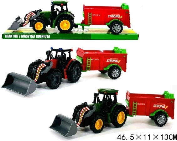 Trattore con macchina agricola