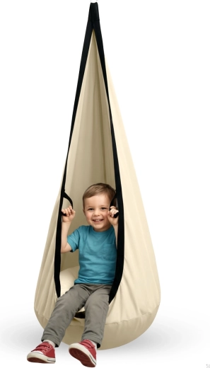 Comfort grazie al cuscino e alla forma a bozzolo