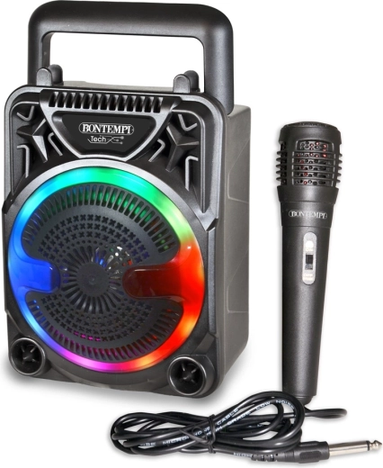 Altoparlante wireless Bontempi con microfono e illuminazione RGB