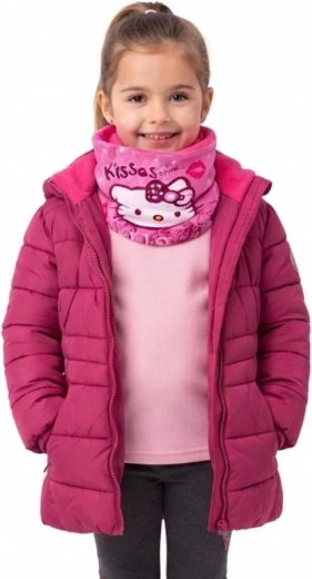 Scaldacollo rosa per bambini Hello Kitty