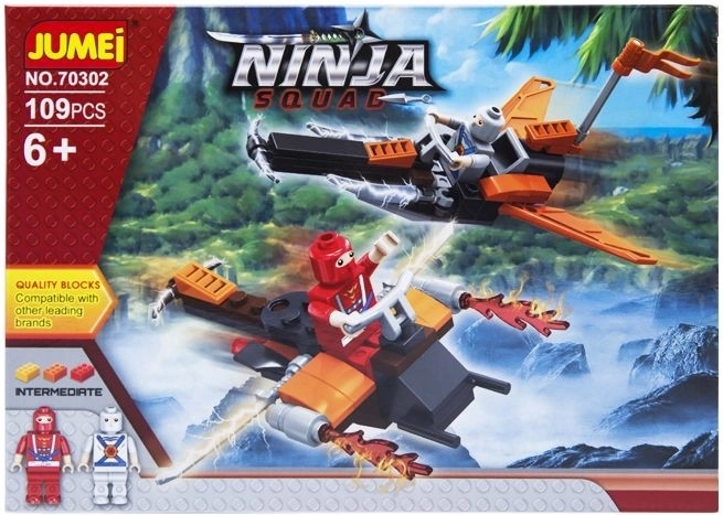 Set di costruzioni Jumei Ninja Squad – guerrieri ninja 109 pezzi - 1 pezzo