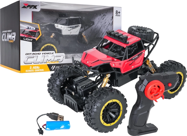 Climb Power RC crawler 4x4 1:18 rosso