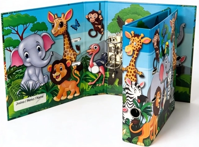 Raccoglitore a leva di design A4 7,5 cm ZOO