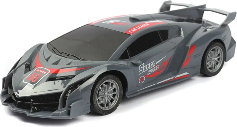 Auto RC sportiva grigio-rossa - 1 pezzo