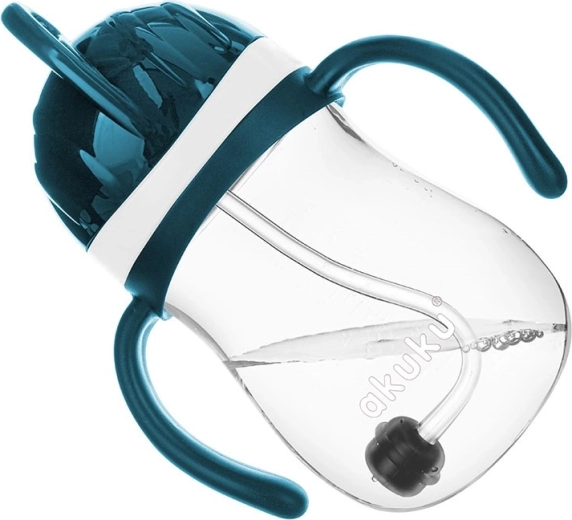 Beve da ogni angolazione grazie alla cannuccia zavorrata