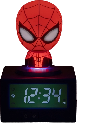 Luce notturna a forma di testa di Spider-Man
