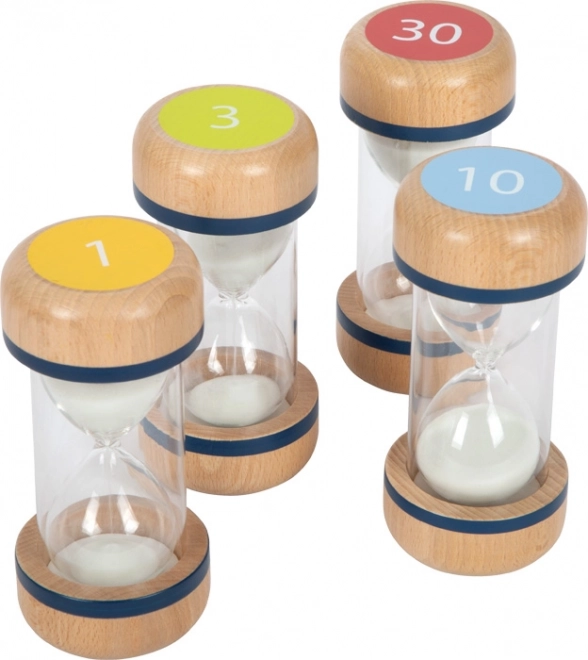 Small foot set di clessidre in legno XL