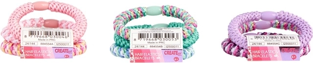 2 in 1: elastici per capelli e braccialetti