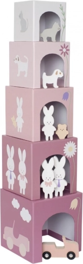 Cubetti impilabili con coniglietto 1–5 Jabadabado