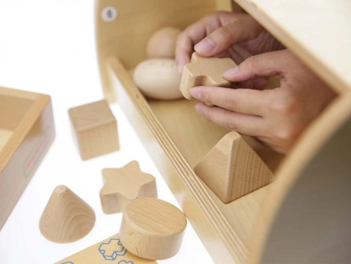 12 figure geometriche in legno