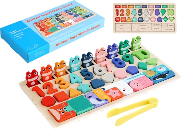 Tavola educativa ranocchie 4 in 1 – imparare a contare