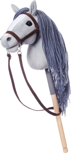 Cavallo a bastone Hoppihorse grigio