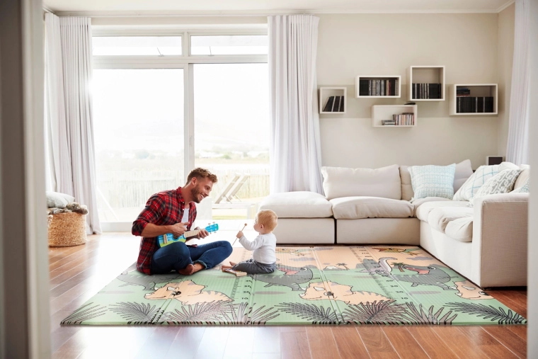 Ampia area di gioco in casa e in salotto