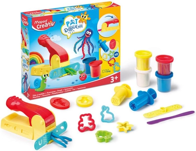 Maped Creativ pasta da modellare 4 × 56 g con set di accessori