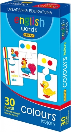 Parole inglesi – colori puzzle educativo ADAMIGO
