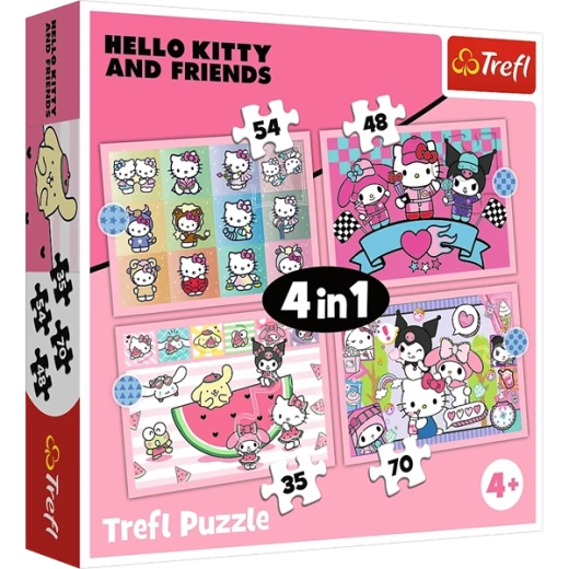 4 puzzle in una confezione