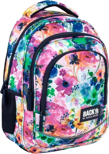 Set scolastico BackUP Spring Flowers 2v1 – zaino e astuccio attrezzato