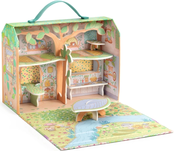 Valigetta che si trasforma in una casetta sull’albero