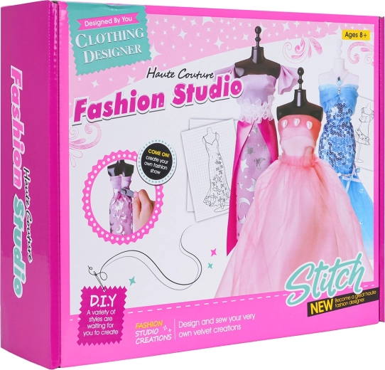Set creativo Fashion per disegnare abiti