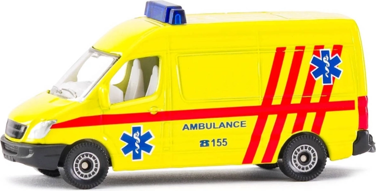 Ambulanza furgone SIKU gialla (versione CZ) - 1 pezzo