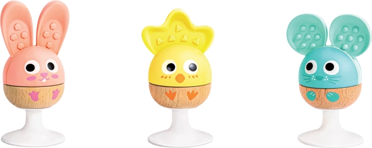 Set Cheery Critter di sonagli con massaggiagengive - 3 pezzi