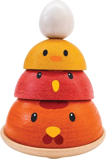 Plan Toys sviluppo del pulcino – gioco in legno da impilare