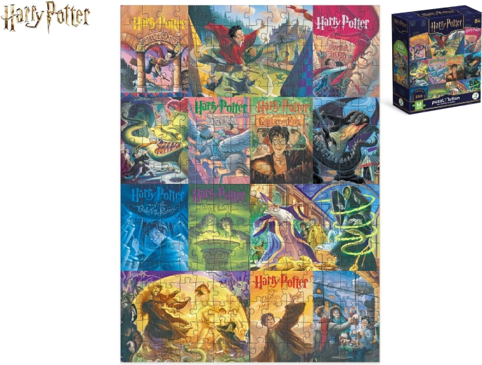Puzzle di Harry Potter – collage delle copertine dei libri (250 pezzi)