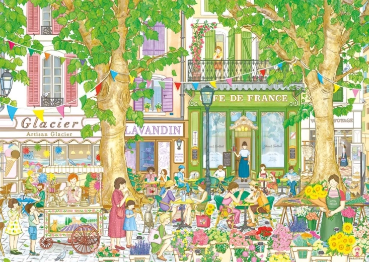Puzzle Magnolia Caffetteria francese 1000 pezzi