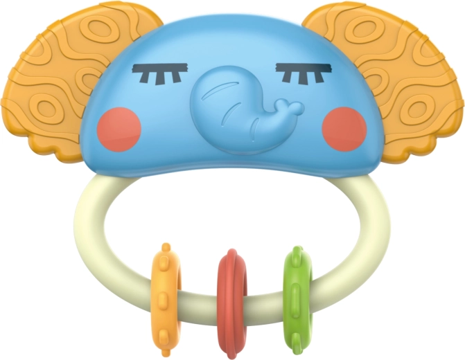 Sonaglio e massaggiagengive elefante multicolore