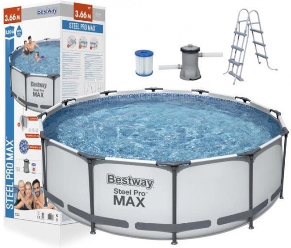 Piscina da giardino con struttura 366 x 100 cm Bestway