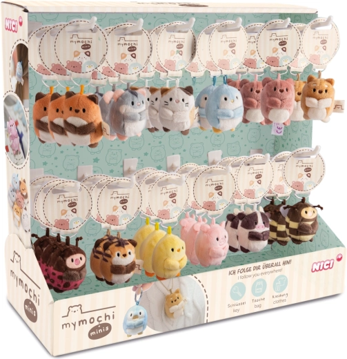 NICI MyMochi minis portachiavi serie 1 – espositore da banco 36 pz (5 cm)