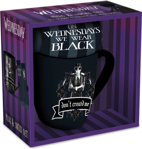 Wednesday set regalo tazza 315 ml e calzini da donna 36–41