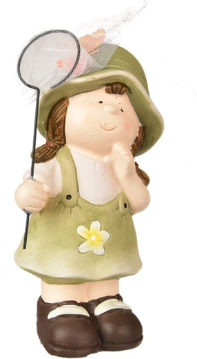 Decorazione in ceramica Bambina con retino