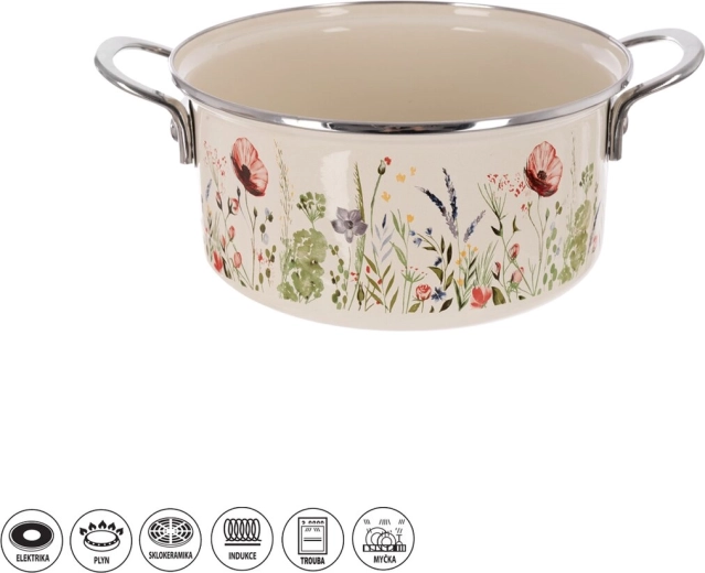 Casseruola smaltata MÁK con bordo 3 l