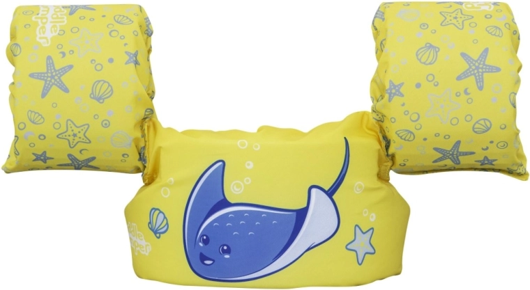 Stabilità in acqua grazie alle maniche e al supporto in schiuma