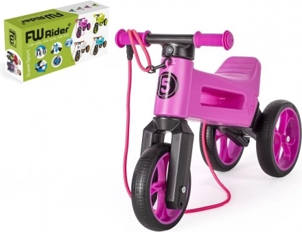 Bicicletta senza pedali Funny Wheels Rider SuperSport 2in1 con tracolla – Viola