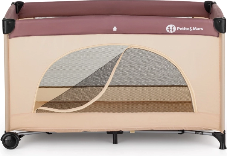 Ingresso laterale con zip per il movimento autonomo del bambino