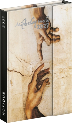 Agenda settimanale magnetica Notique Michelangelo 2027 11 × 16 cm