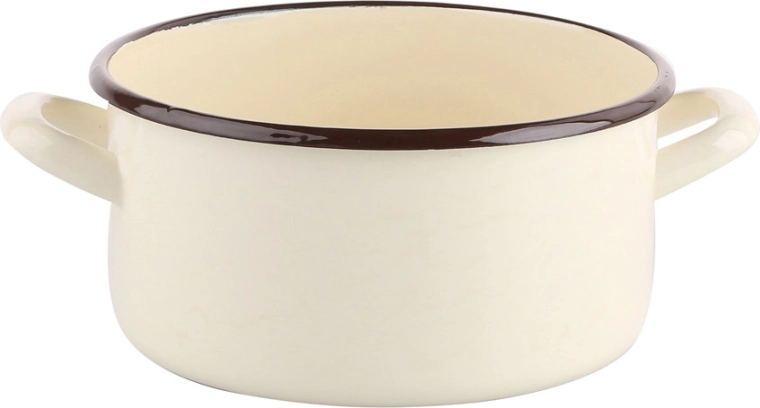 Casseruola smaltata Silesia 2,9 l, 20 cm, color crema