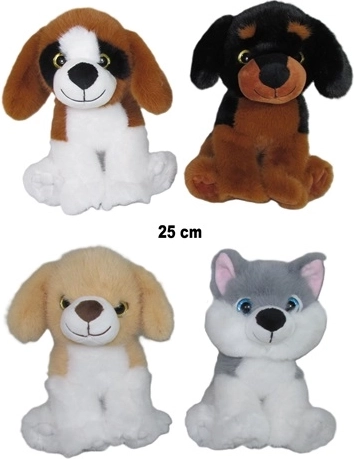 Cane di peluche 25 cm (fantasia casuale)