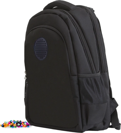 Zaino per studenti PIXIE CREW nero con pannello piccolo