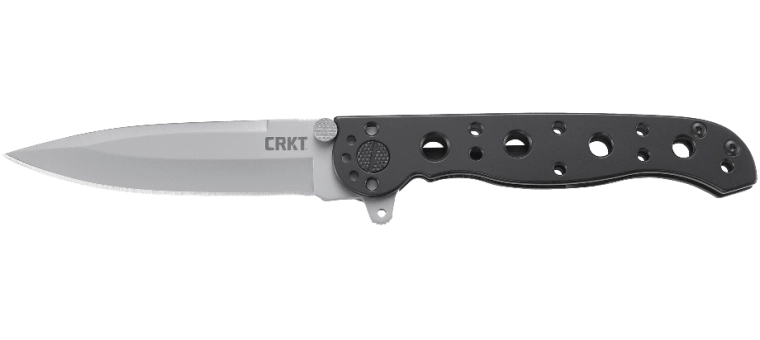 Coltello tascabile CRKT M16 Spear Point, 8 cm, nero, acciaio inox