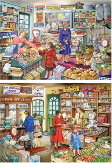 Puzzle Nel negozio 2 × 500 pezzi