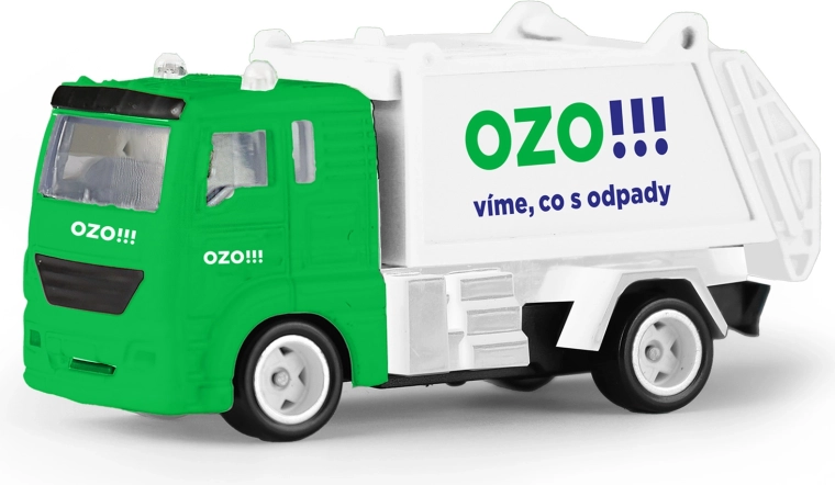 Camion dei rifiuti in metallo OZO 7 cm